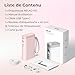 Nelko Label Maker Machine with Tape, P21 Bluetooth Label Printer, Wireless Mini Label Makers with Multiple Templates for School Office Home, Pink