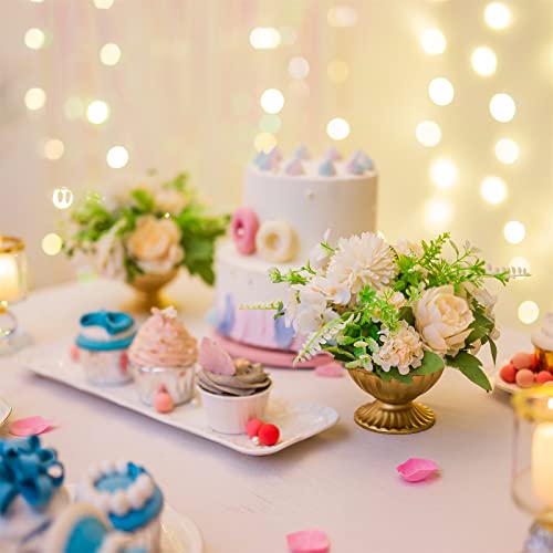 Sziqiqi Mini Gold Flower Arrangement Pots For Centerpiece Table Decorations Metal Vase Urn Planter Decor For Home Wedding Party Christmas (2.6In-10Pcs, Gold) #TOP3