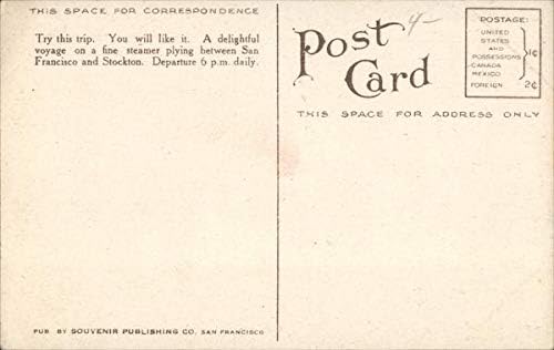 Miniatura 2 de Cal. Nav. & Imp. Co. Steamer J. D. Peters. San Francisco, California CA Original Antique Postcard