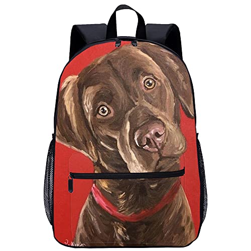 Sac à dos décontracté avec motif chien en relief relief dynamique