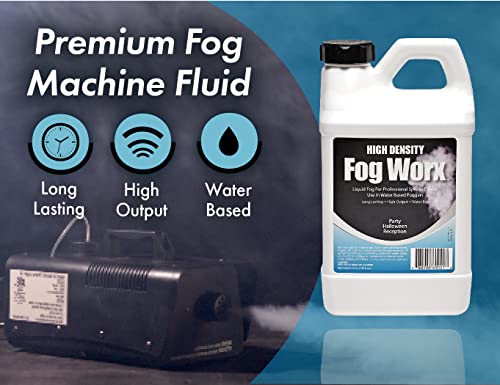 image for FogWorx Extreme High Density Fog Juice - Long Lasting, High Output, Wa
