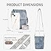 APHISON Small Crossbody Bags for Women Trendy, Leather Phone Wallet Purses Handbags Card Slots with Adjustable Guitar Strap