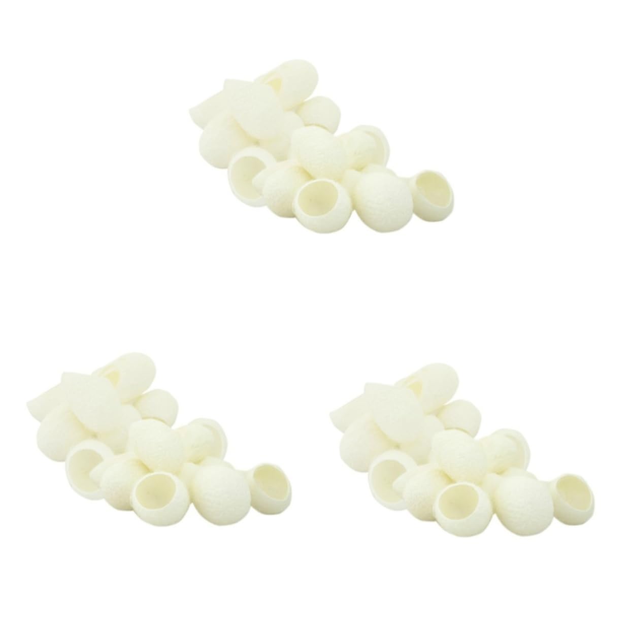 MAGICLULU 3 Set Di Strumenti Esfolianti Per Il Viso in Seta Naturale Scrubber Per La Della Pelle 200 Pezzi*3
