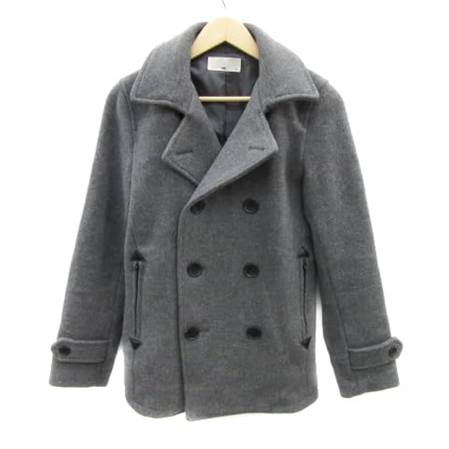 Amazon.co.jp: ハレ HARE Pコート ピーコート ミドル丈 ダブル