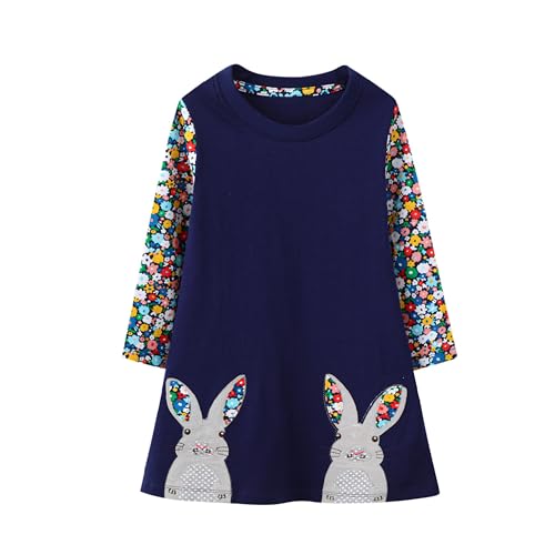 Toddler Girls Colorful Casual Dress Short Sleeve Dress Girls Summer Clothes2