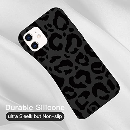 JOYLAND Cartoon Black Leopard Cheetah Phone Case for iPhone 12 Pro Max Cool Painting Girls Cover Soft Liquid Silicone Rubber Shockproof Reinforced Protective Shell Compatible for iPhone 12 Pro Max by JOYLAND - Image 4