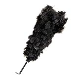 毛ばたき オーストリッチ 全長１１２cm D１８０ 車用 中型車 高級羽毛 日本製 ダチョウ 黒