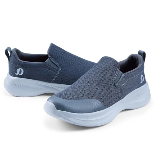 Image of DOCTOR EXTRA SOFT Men's Running & Walking Shoes| Lightweight Comfortable Slip-On Sports Sneakers, Memory Foam Cushion, Breathable Mesh, Anti-Slip Flexible Gym Training Gents Boys D-2011