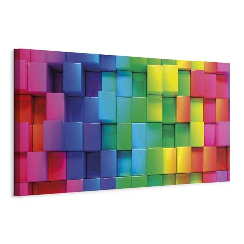 murando Acoustic Canvas Wall Art 3D effect 120x40 cm / 47 x 16 picture with acoustic foam sound absorption print image Artwork 1 pc room acoustics soundproofing Dice colorful f-A-0350-b-a
