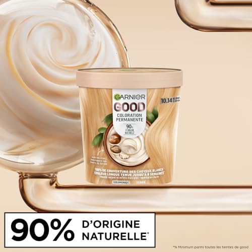 Coloration Permanente 10.14 Blond Très Camomille Sans Ammoniaque Good Garnier La Boite - vue 2