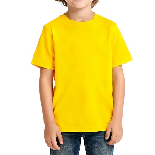 Image of Magic Park 6M-14Y Baby Short Long Sleeve Tee Tops Toddler T-Shirt Kids Solid Color Shirts Boys Girls Casual Blouse