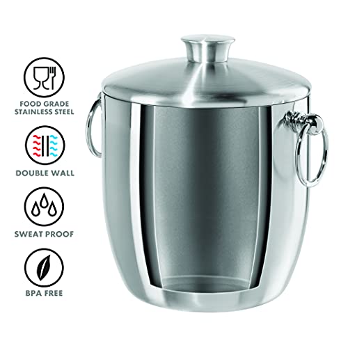 Oggi Ice Bucket, 3-Quart, Stainless Steel #TOP1