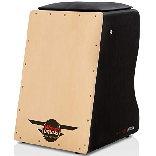 KIT - Cajón Acústico Witler Drums - 02 Vassourinhas