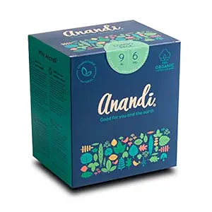 Anandi sanitary pads for women 6 XL & 9 XL Pads | Biodegradable Organic pads with Disposal pouch | Certified ~100% Compostable