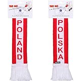 Schriftzug: Poland / Polska TRUCK DUCK® LKW Auto Minischal Polen Poland Mini Schal Wimpel Flagge Fahne Saugnapf Spiegel Deko
