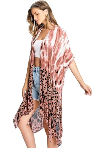 Image of Moss Rose Women Summer Bikini Kimono Bathing Suit Cover Ups for Swimwear