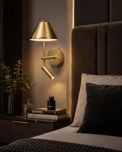 Image of FILLISKA LED Surface /Spot Light, Shockproof Alluminium Body & Antiglare Diffuser,Warmwhite Light (9 Watt Luxurious Gold-456)