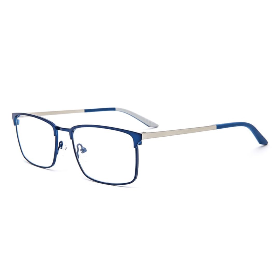 Montures de lunettes en métal pour hommes légères anti serrage temporal
