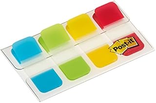Post-it 15.8 x 38.1 mm Strong Index - Aqua/Lime/Yellow/Red (Pack of 40)