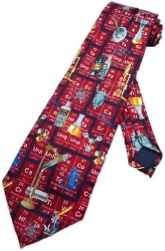 Steven Harris Men's Science Ties Periodic Table Chemistry Necktie Novelty Necktie (pack of 1)