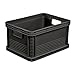 keeeper Transportbox-Set 8-teilig, Stapelbar, Polypropylen, 8 x 20 l, Robert, Graphit-Grau
