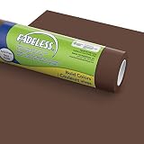 Fadeless Bulletin Board Paper, Fade-Resistant Paper for Classroom Decor, 48” x 12’, Brown, 1 Roll