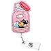 Anti Depressants Funny Cat Nurse Badge Reel, Cute Pink Retractable ID Card Badge Holder with Alligator Clip, Name Tag Medical Badge Buddy for Nurse Psychiatrist Psychotherapist Medical Staff Cat Lover