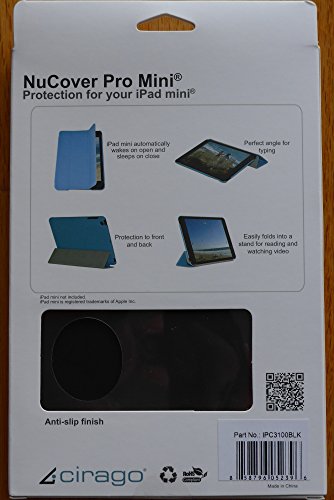 Cirago Nucover Pro Mini Anti-Slip Finish Front/Back Cover For Apple Ipad Mini, Black (Ipc3100Blk) #TOP1