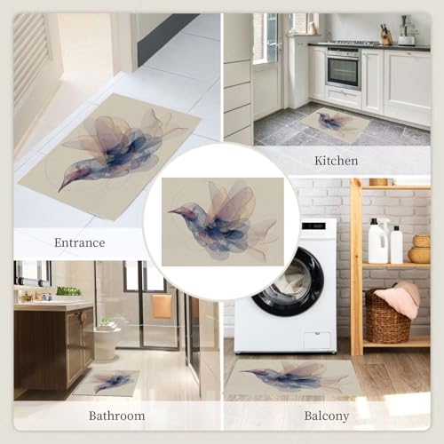 Paillasson animaux simples beige tapis entree interieur lavable - 8