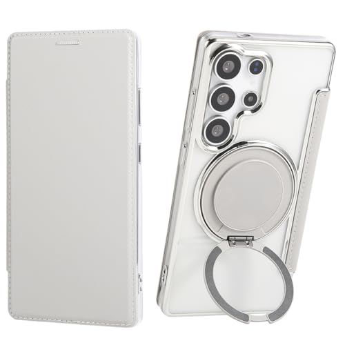 KeKeYou Galaxy S22 Ultra �p �P�[�X �蒠�^ �N���A �����O�t�� Magsafe�Ή� �w�ʓ��� ������PU���U�[ �X�}�z�P�[�X �S�[�W���X �J�[�h���[ ������� �l�C���z�^ �J�o�[ Samsung �M�����N�V�[ S22 Ultra 