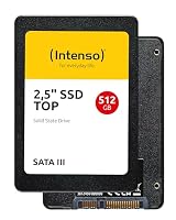 Intenso Interne 2,5" SSD SATA III Top, 512 GB, 550 MB/Sekunden, Schwarz – Ansicht 1