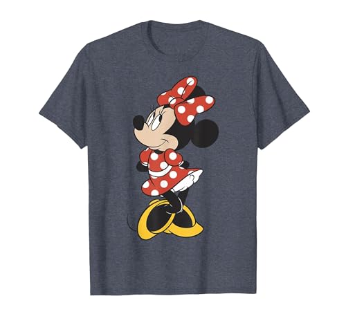 Image of Disney Minnie Mouse Vintage Minnie Pose T-Shirt, Men, Heather Blue, 3X-Large