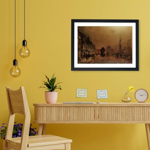 Affiche encadrée John Atkinson Grimshaw de Spiffing Prints pour déco premium