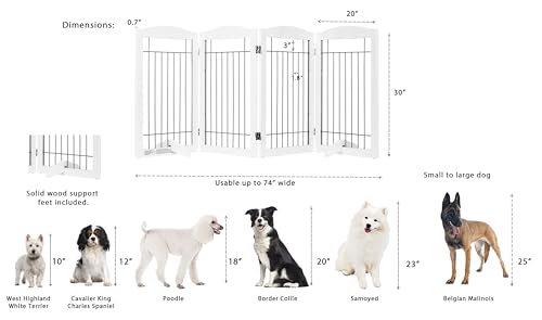 Spirich-Extra-Wide-and-Tall-Dog-gate-for-The-House-Doorway-Stairs-Freestanding-Foldable-Wire-Pet-Gate-for-Dogs-80-inch-Wide30-inches-Tall-White-4-Pannels - Cucciolini Doodles   Spirich-Extra-Wide-and-Tall-Dog-gate-for-The-House-Doorway-Stairs-Freestanding-Foldable-Wire-Pet-Gate-for-Dogs-80-inch-Wide30-inches-Tall-White-4-Pannels