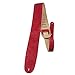 Perriâ€™s Leathers Ltd. - Guitar Strap - Suede - Adjustable - for Acoustic/Bass/Electric Guitar - Made in Canada (Red)