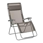Lafuma Mobilier - Relaxsessel Zero Gravity RSXA CLIP XL - Klappbare Liege für Terrasse und Garten - Robustes Batyline-Gewebe - Vielseitiger Liegestuhl, Höchster Komfort, Frankreich - Braun Graphit