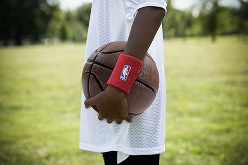 For Bare Feet NBA Classic LOGOMAN Headband & Wristband 3 Pack Red OSFM by For Bare Feet - Image 2
