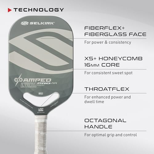 Selkirk Sport Amped Pro Air Pickleball Paddles | Invikta Silver by Selkirk Sport - Used condition - Image 3