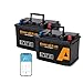 Produktbild 2 Pack Enerakkus 12V 100Ah LiFePO4 Mini Lithiumbatterie,100A BMS Bluetooth Schutz,10 Jahre Lebensdauer mit bis zu 15000 Zyklen,max. 1280Wh,LiFePO4-Akku in Kleiner Größe für Wohnmobile,Trolling-Motoren