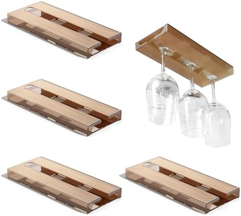 Colgador copas, 4 Soporte copas colgante, Cuelga copas, Soporte p...