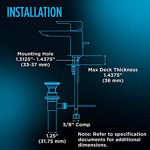 Toto Tls01301U#Cp Lb Series 1.2 Gpm Bathroom Sink Faucet With Drain Assembly, Polished Chrome #TOP3
