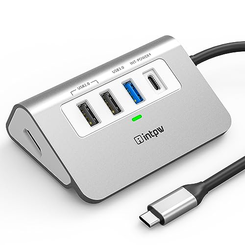 USB C Hub, 5 In 1 USB C to HDMI Adapter 4K@30Hz, PD 100W Charging, 2 USB 2.0 Ports,1 USB 3.0 Port, USB-C Dock Compatible for Macbook Pro/Air, Chromebook, Dell XPS, HP and Type C Laptops