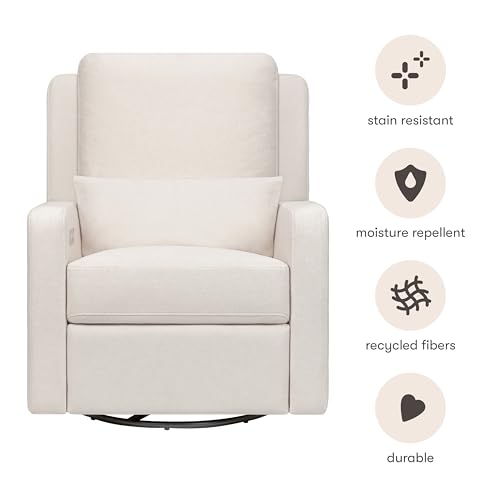 Image of Babyletto Sigi Power Recliner Glider Chair, Performance Cream Eco-Weave