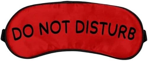 MIM Do Not Disturb Sleep Mask, Red & Black