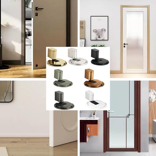 LALOCAPEYO Mechanical Floor Door Stopper,Windproof Door Stopper Indoor Heavy Duty Floor, Height-Adjustable (5-20MM) Heavy Duty Door Stop Door Holde (Gun Gray) by LALOCAPEYO - Image 5
