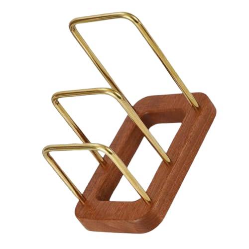 Toyvian Organisateur Large de Casseroles Couvercles Bois de avec Plusieurs Emplacements Drainage Rapide Marron Compatible pour Plan de Travail Cuisine