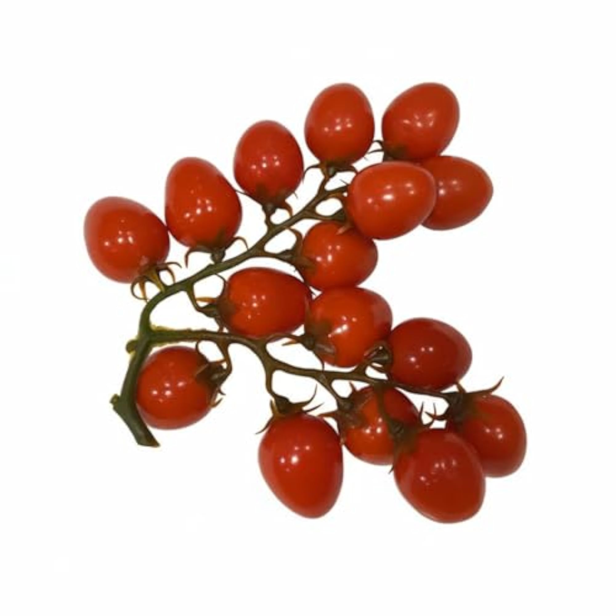 Glossy Artificial Cherry Tomato Bunch Decorative Prop