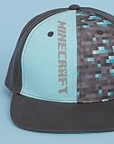 Minecraft Czapka dla chłopców | Prezenty dla graczy baseballowych Chłopcy Nastolatki Dzieci Snapback, szary, S