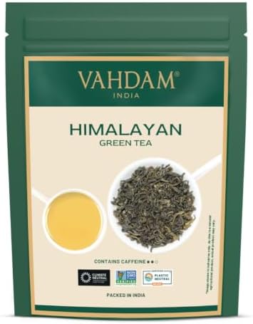 VAHDAM Himalayan Green Tea Loose Leaf (3.53oz|50+ Cups) Long Leaf Green Tea
