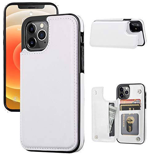 JOYAKI Wallet Case Compatible with iPhone 12 Pro max,Slim Protective case with Card Holder,Premium PU Leather Kickstand Card Slots Case with Double Magnetic Clasp for iPhone 12pro max(6.7